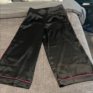 Torrid burgundy wide leg satin pants